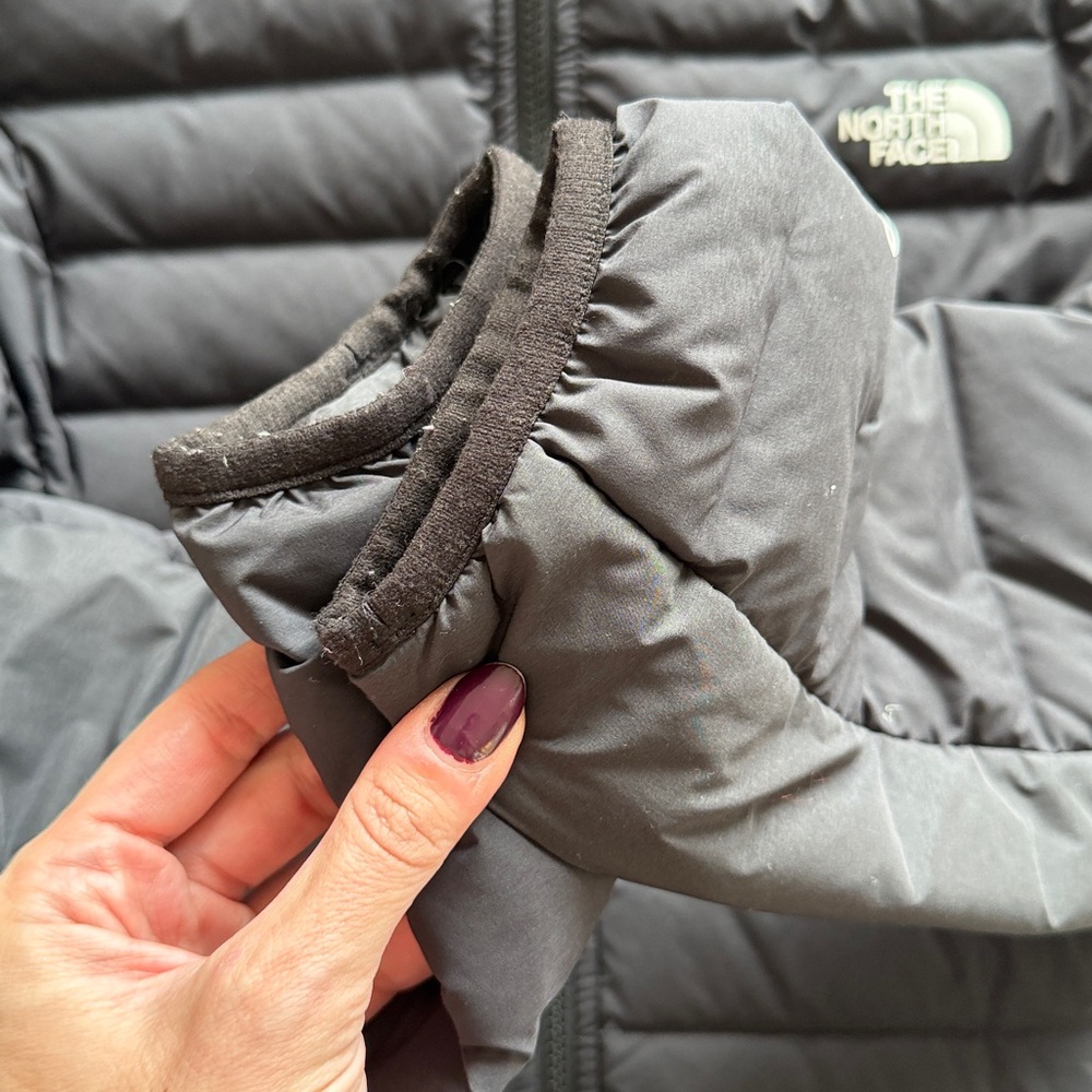 EUC North Face Belleview down parka jacket M - Picture 5 of 8